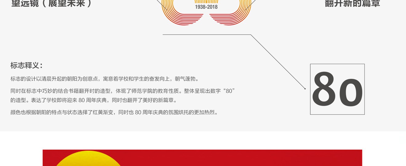 陇南师范八十周年校庆logo与vi设计