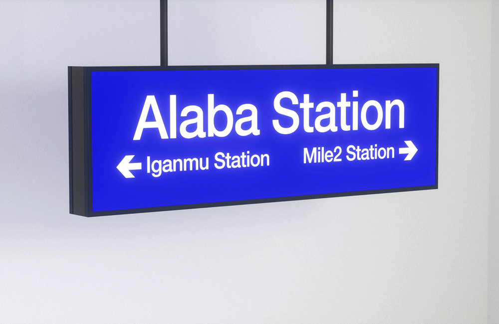 尼日利亚拉各斯车站标识